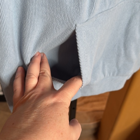 Marc New York Marc Jacob Quarter Zip Ribbed Pullover Jacket Blue Size Medium - Picture 7 of 10